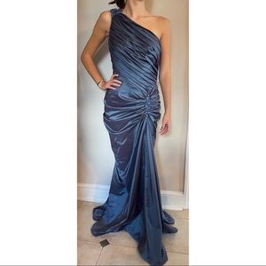 Tadadhi Shoji One Shoulder Gown